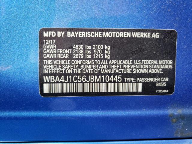 WBA4J1C56JBM10445 BMW 430i Gran Coupe