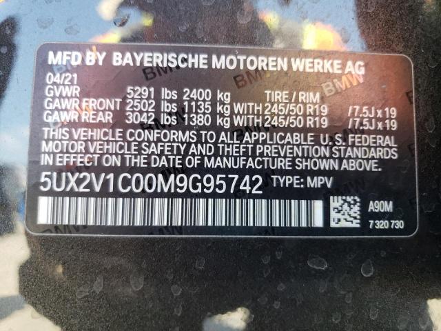 5UX2V1C00M9G95742 BMW X4 Xdrive30i