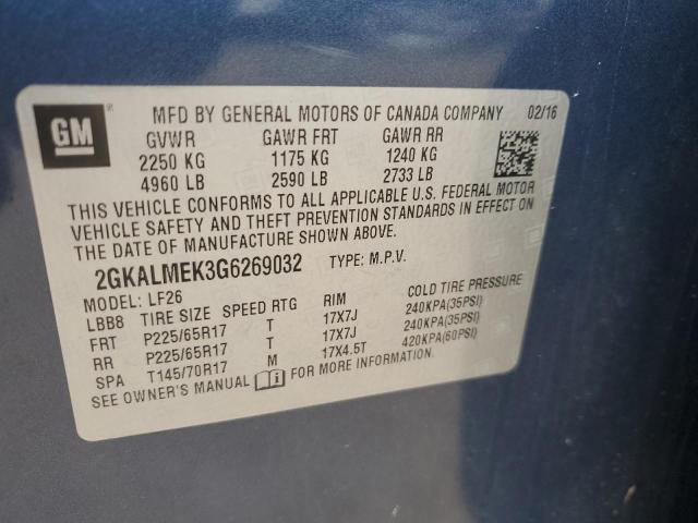 2GKALMEK3G6269032 GMC Terrain Sle