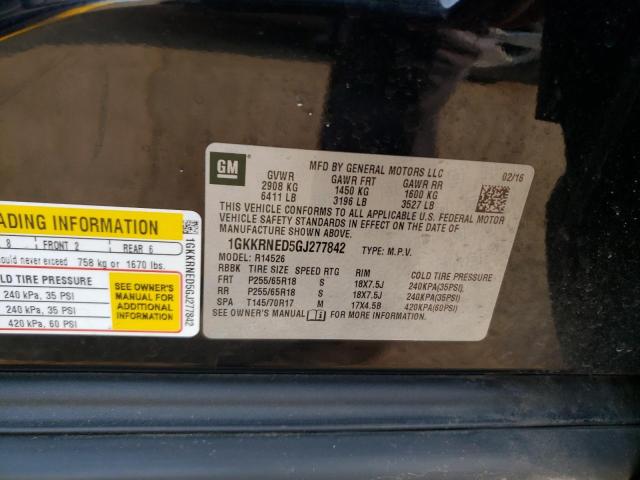 1GKKRNED5GJ277842 GMC ACADIA SLE