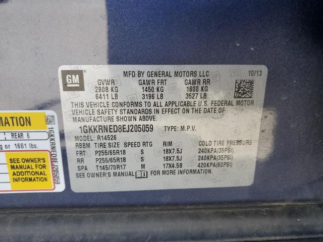 1GKKRNED8EJ205059 GMC ACADIA SLE