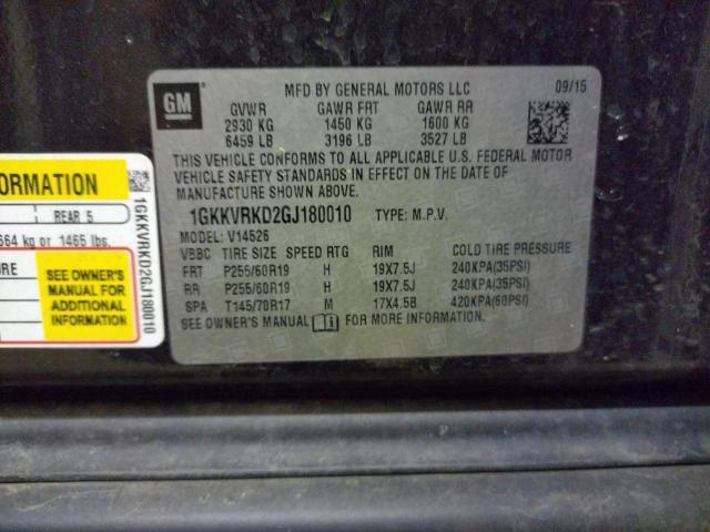 1GKKVRKD2GJ180010 GMC Acadia Slt-1