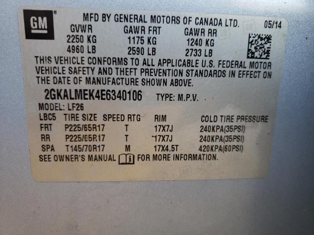 2GKALMEK4E6340106 GMC Terrain Sle
