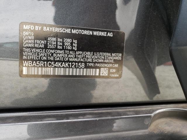 WBA5R1C54KAK12158 BMW 330I