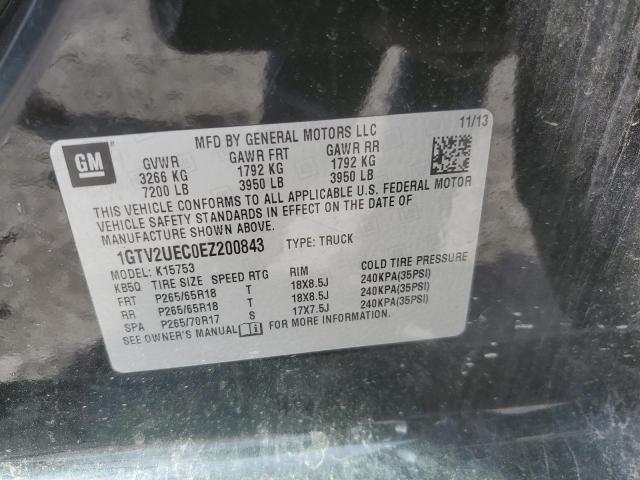 1GTV2UEC0EZ200843 GMC Sierra K1500 Sle