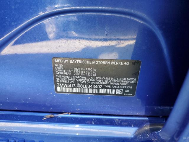3MW5U7J08L8B43402 BMW M340I