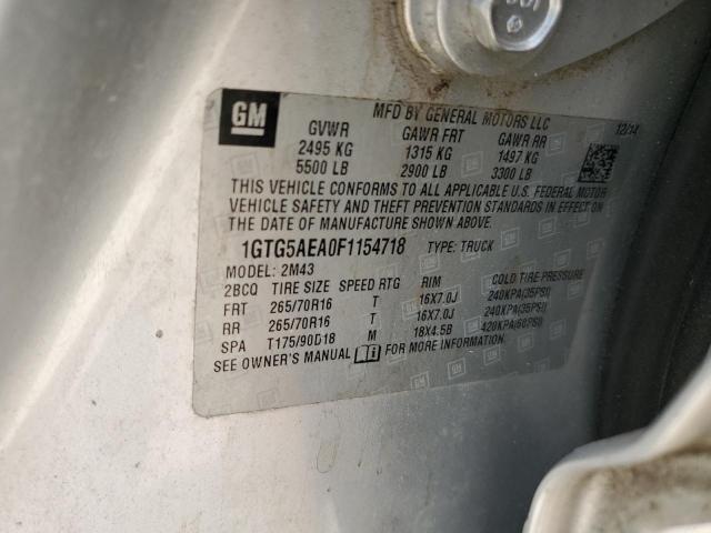 1GTG5AEA0F1154718 GMC Canyon