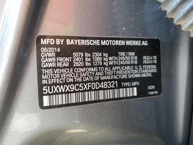 5UXWX9C5XF0D48321 BMW X3 Xdrive28i