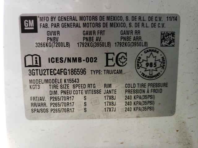 3GTU2TEC4FG186596 GMC Sierra K1500