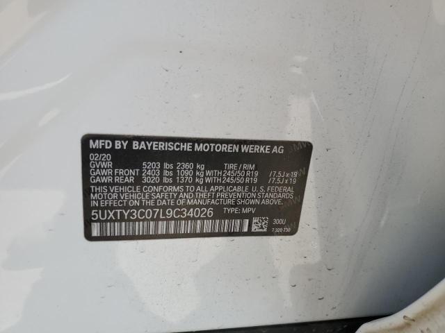 5UXTY3C07L9C34026 BMW X3 Sdrive30i