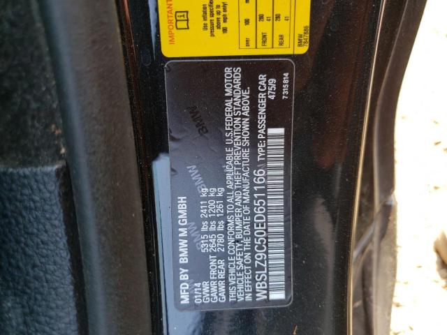 WBSLZ9C50ED651166 BMW M6