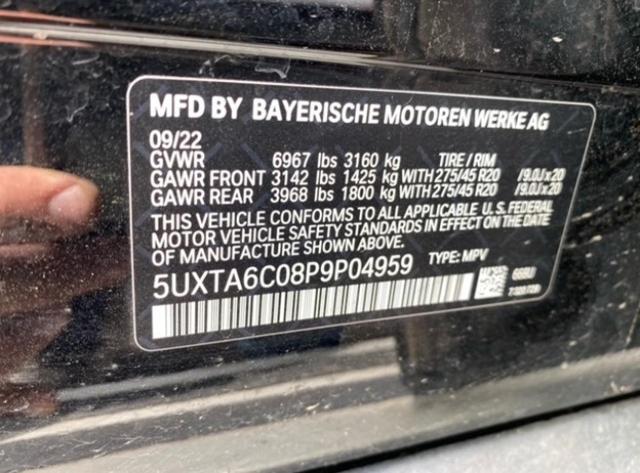5UXTA6C08P9P04959 BMW X5 Xdrive45e