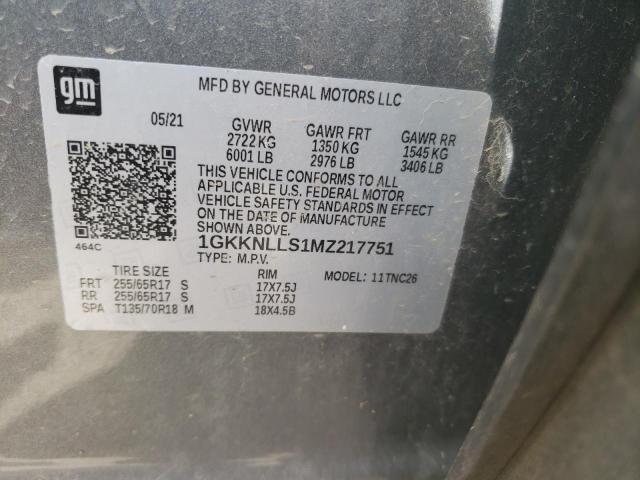 1GKKNLLS1MZ217751 GMC Acadia At4