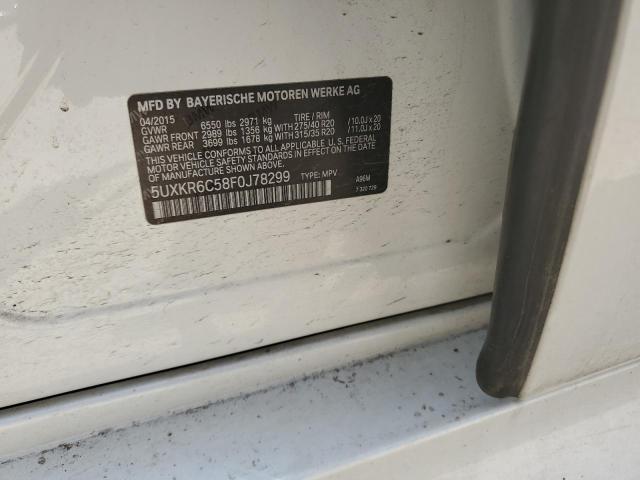 5UXKR6C58F0J78299 BMW X5 Xdrive50i