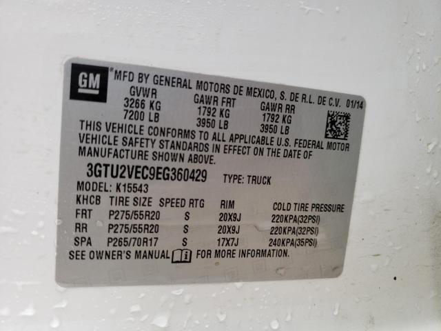 3GTU2VEC9EG360429 GMC Sierra K1500 Slt