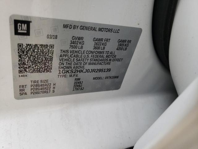 1GKS2HKJ0JR295139 GMC YUKON XL DENALI