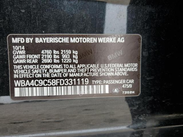 WBA4C9C58FD331119 BMW 428 Xi Gran Coupe Sulev