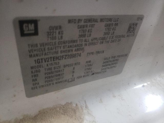 1GTV2TEH2FZ209874 GMC Sierra K1500