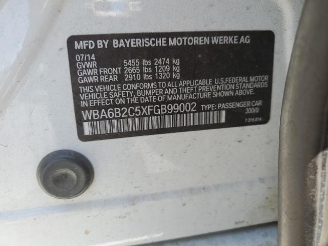 WBA6B2C5XFGB99002 BMW 650 I Gran Coupe