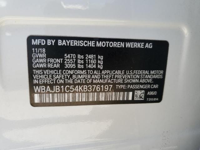 WBAJB1C54KB376197 BMW 530XE