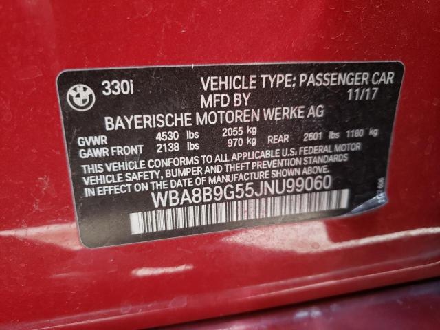WBA8B9G55JNU99060 BMW 330 I