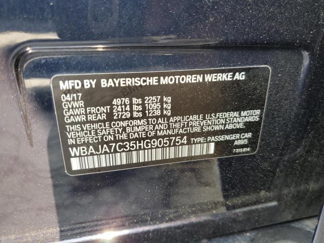 WBAJA7C35HG905754 BMW 530 XI