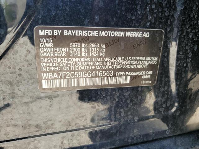 WBA7F2C59GG416563 BMW 750 Xi