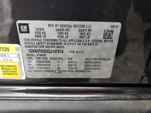 1GKKVTKD3GJ147014 GMC Acadia Denali