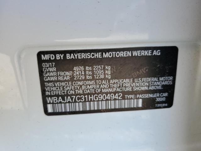 WBAJA7C31HG904942 BMW 530 XI