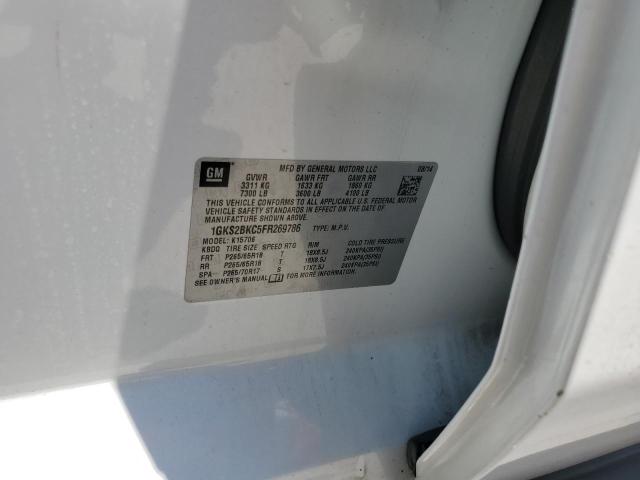 1GKS2BKC5FR269786 GMC YUKON SLT