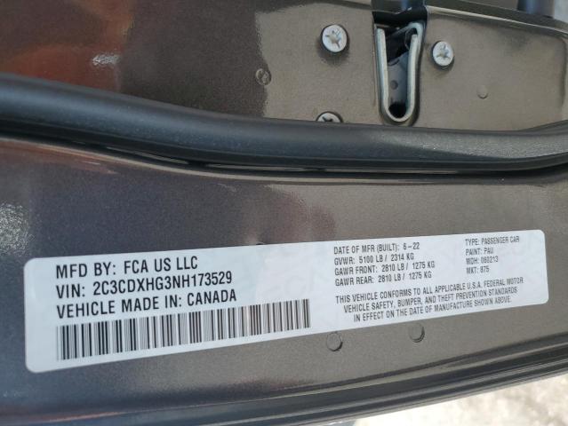2C3CDXHG3NH173529 Dodge CHARGER GT