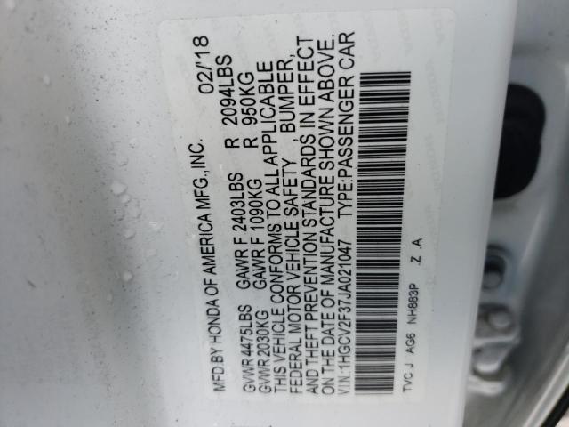 1HGCV2F37JA021047 Honda Accord Sport