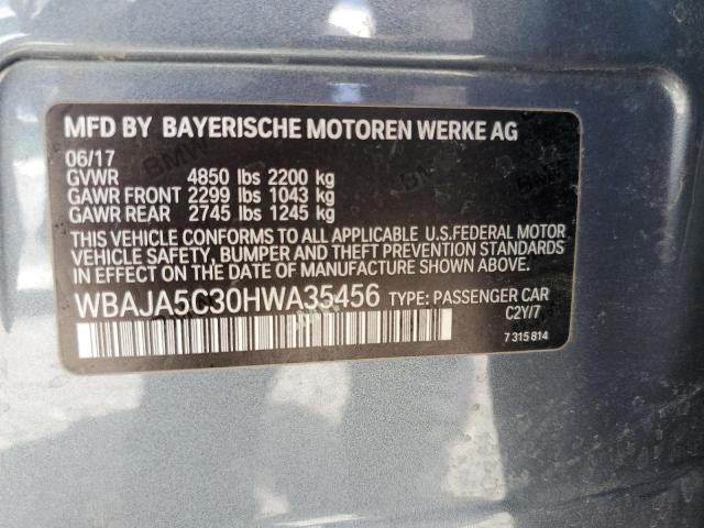 WBAJA5C30HWA35456 BMW 530 I