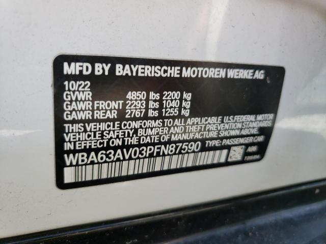 WBA63AV03PFN87590 BMW 430i Gran Coupe