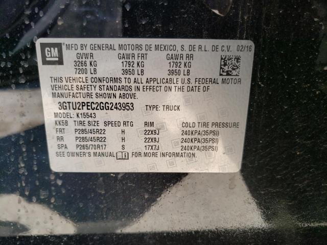 3GTU2PEC2GG243953 GMC Sierra K1500 Denali