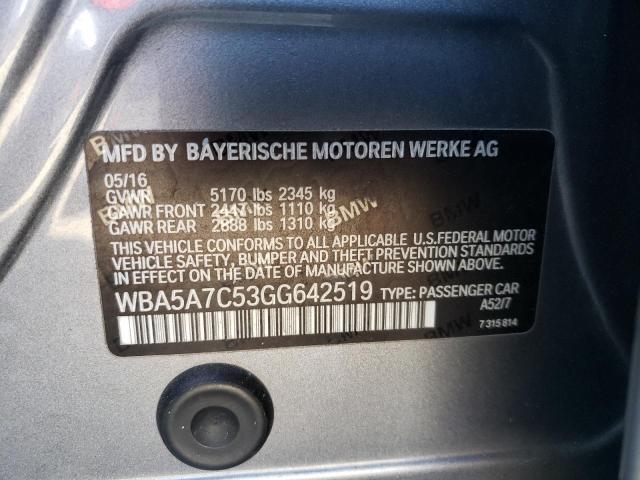 WBA5A7C53GG642519 BMW 528 XI