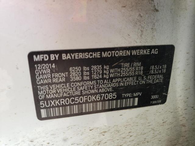 5UXKR0C50F0K67085 BMW X5 Xdrive35i