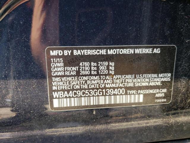 WBA4C9C53GG139400 BMW 428 Xi Gran Coupe Sulev