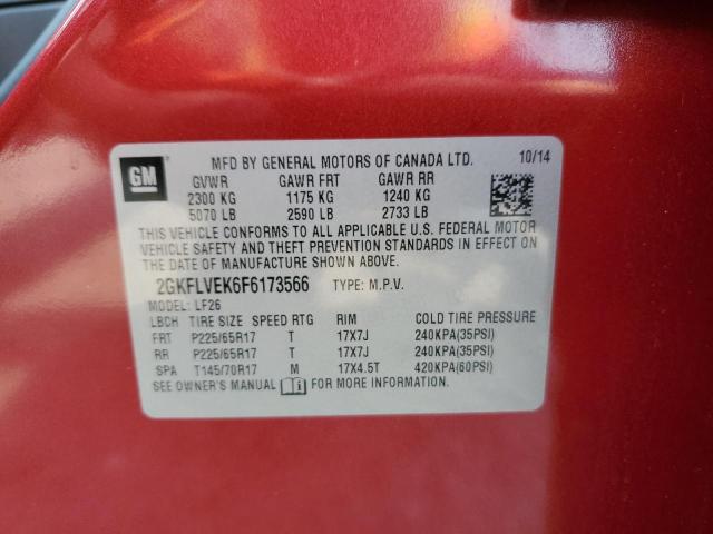2GKFLVEK6F6173566 GMC Terrain Sle