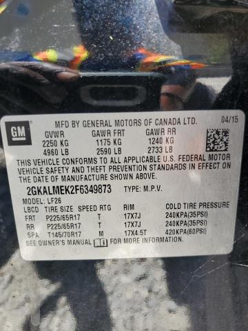 2GKALMEK2F6349873 GMC Terrain Sle
