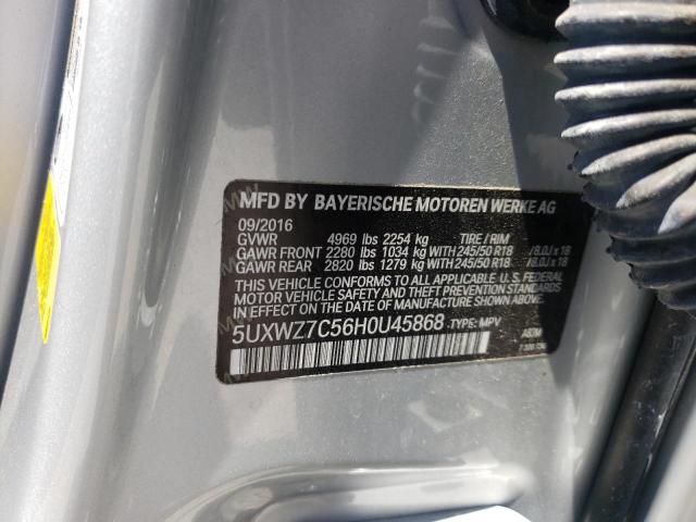 5UXWZ7C56H0U45868 BMW X3 Sdrive28i