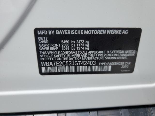 WBA7E2C53JG742403 BMW 740 I