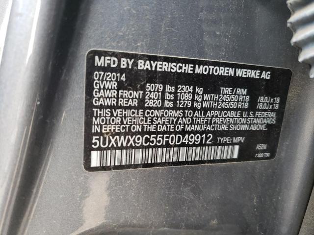 5UXWX9C55F0D49912 BMW X3 Xdrive28i