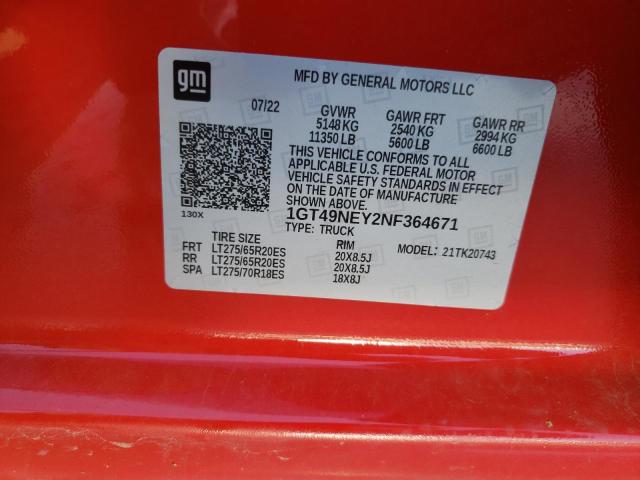 1GT49NEY2NF364671 GMC Sierra K2500 Slt