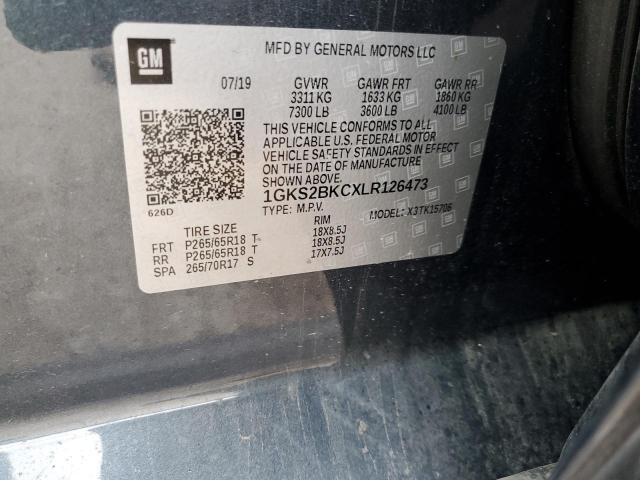1GKS2BKCXLR126473 GMC YUKON SLT