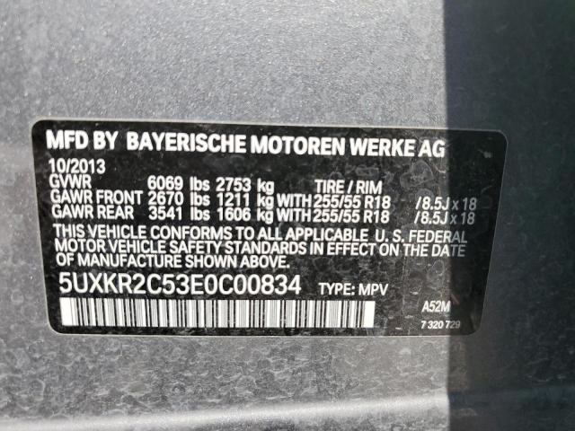 5UXKR2C53E0C00834 BMW X5 Sdrive35i