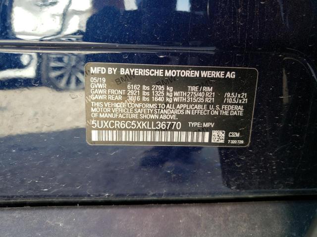 5UXCR6C5XKLL36770 BMW X5 Xdrive40i