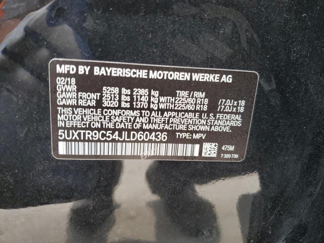 5UXTR9C54JLD60436 BMW X3 Xdrive30i