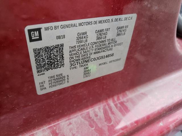 3GTU2NEC0JG514858 GMC Sierra K1500 Slt