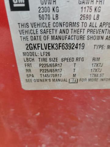 2GKFLVEK3F6392419 GMC Terrain Sle